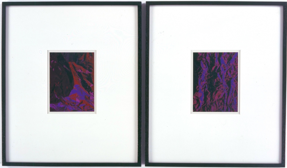 two purple photographs by anthony pearson
