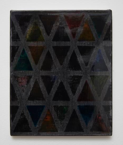 Untitled (Lt.3-02), 2014, Spray paint and urethane varnish, canvas