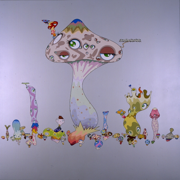 Smooth Nightmare, 2001, Acrylic on canvas mounted on wood