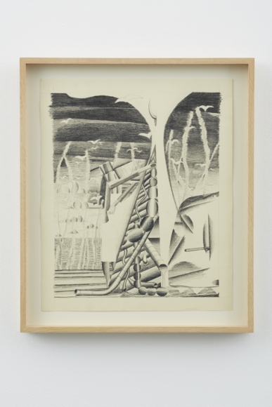The Gutter, 2012, Graphite on paper