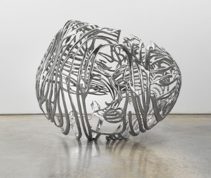 The Heart, 2012, Painted stainless steel