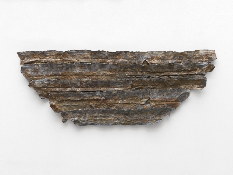 Untitled, 1977, Lead, burnt wood