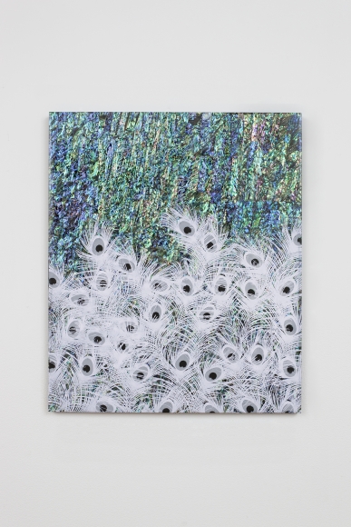 Untitled, 2015, Silkscreen on mother of pearl