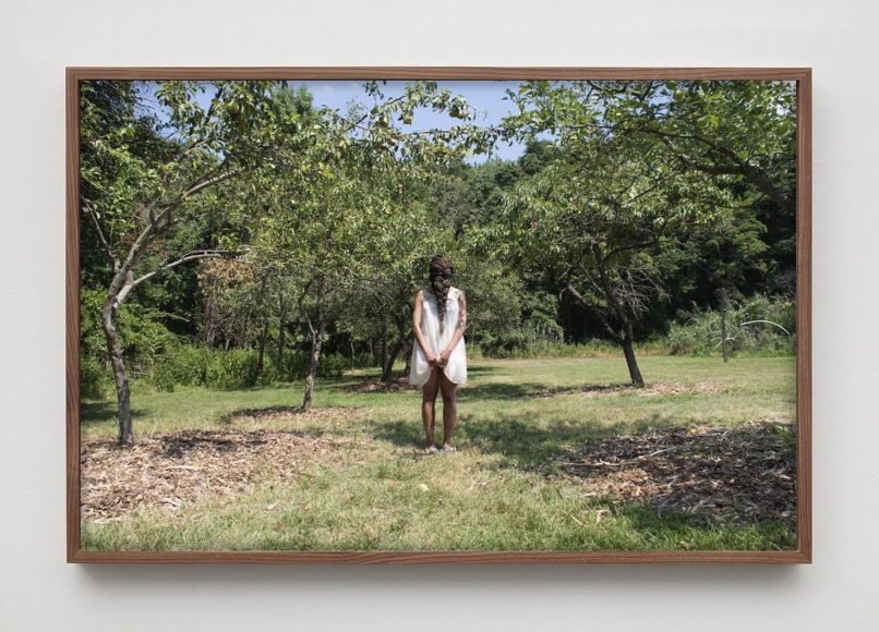 Dollbaby standing in the orchard at midday., 2015, Archival pigment print