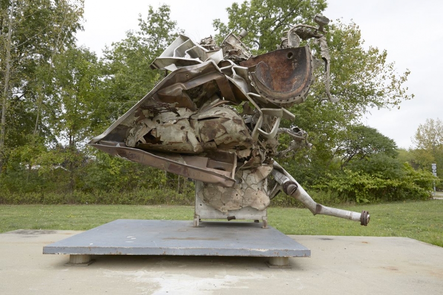 Fishkill, 1995, Cast stainless steel with carbon steel