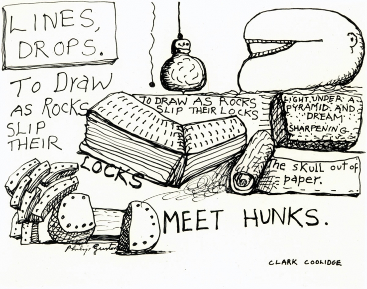 Clark Coolidge and Philip Guston, Lines, Drops, 1972-1976