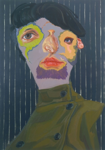 portrait of a man in green with a stripped background