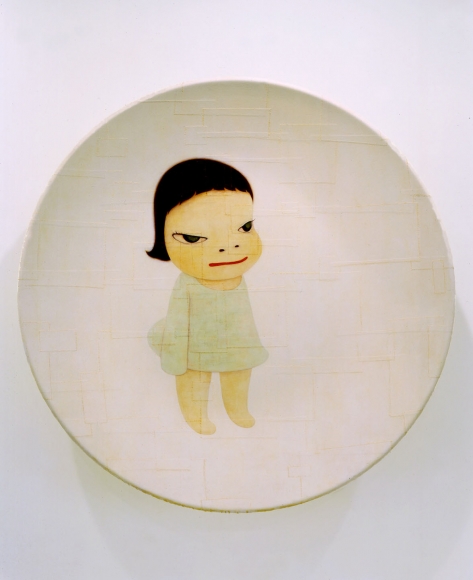 MIA, 2002 Acrylic on canvas over fiberglass, 70 3/4 inches (179.7 cm) diameter