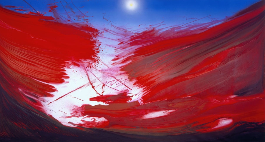 painting with bloody water by barnaby furnas