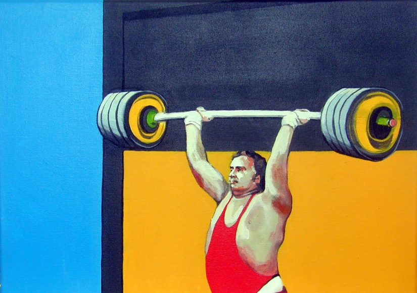 portrait of a gymnast wearing red by franziska holstein