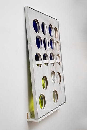 a sculptural work by dashiell manley for sale at an art gallery
