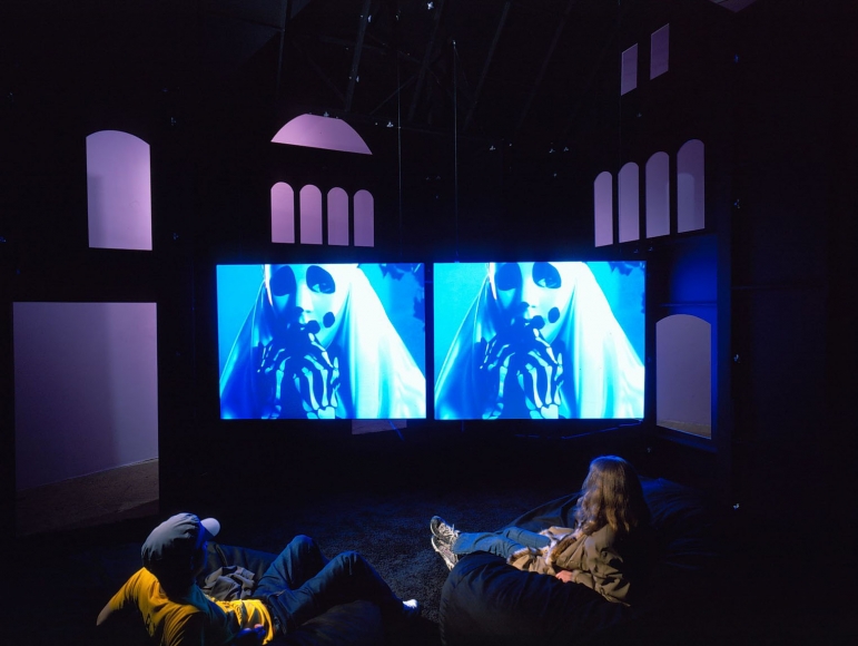 a video installation by sue de beer at the whitney museum of american art