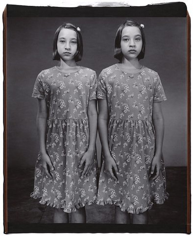 Marie-Michele and Caroline Abrosia (from the Twins series), 2001, Unique polaroid