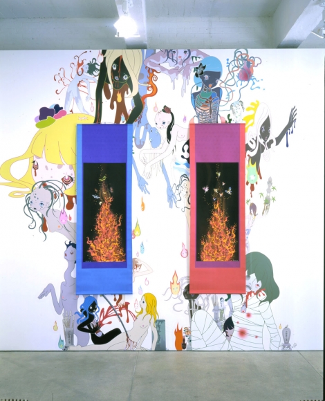 Chiho Aoshima (Installation View), Marianne Boesky Gallery, 2004