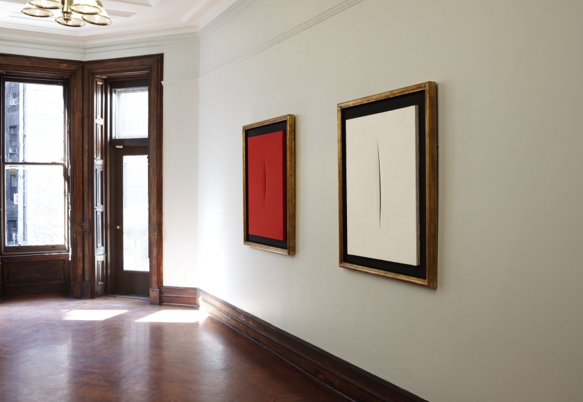 Lucio Fontana: Paintings 1956 - 1968 (Installation View), Marianne Boesky Gallery, Uptown, 2010