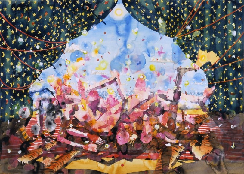 a watercolor artwork by barnaby furnas for sale