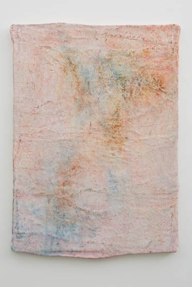 a painting on burlap by jay heikes available for purchase through marianne boesky gallery