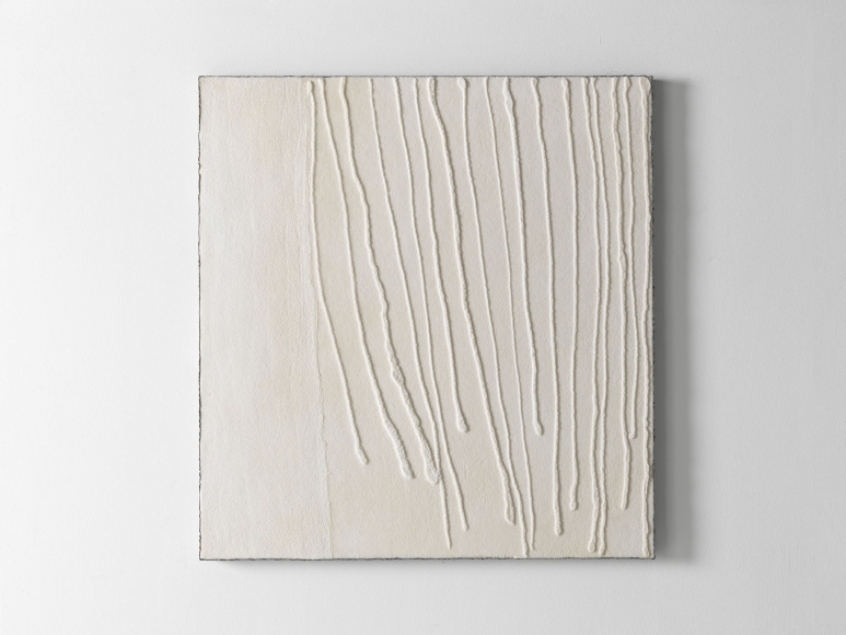 Mothia El, 1988, salt, lead, gauze
