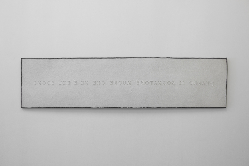 Pier Paolo Calzolari, Quando il sognatore muore che ne è del sogno, 1976