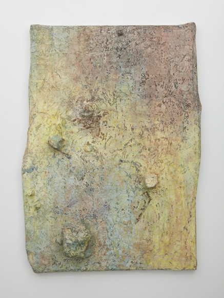 Fur Elise, 2012 , Paper, ink, copper ore, and petrified stone 