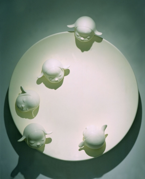 Melting Moon/Moon Children, 2002 , Fiberglass