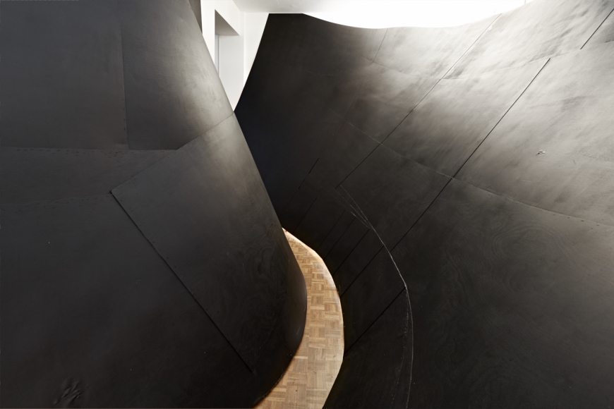 installation by serge alain nitegeka in a gallery in johannesburg south africa