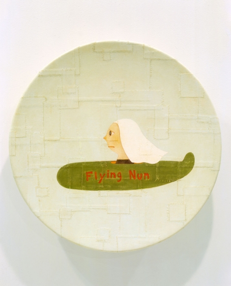 Flying Nun, 2002, crylic on canvas over fiberglass