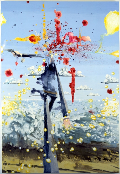 Suicide III, 2002, Urethane on linen