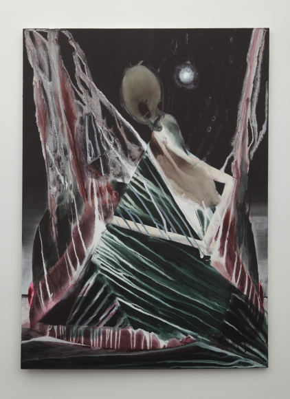 Jonah and the Whale #1, 2012, Water based pigment, color pencil and acrylic on linen