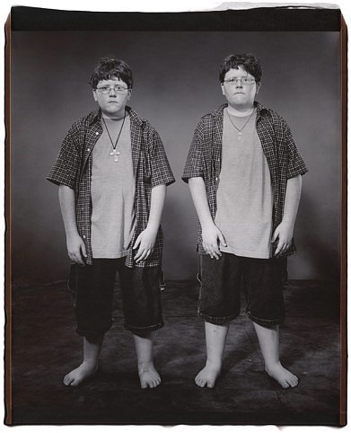 Casey and Corey Washer (from the Twins Series), 2001, Unique polaroid