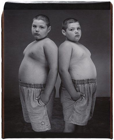 Spencer and Skyler Szbkowski (from the Twins Series), 2001, nique polaroid