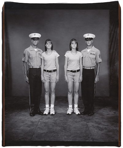 Roy and Amanda Tesmer; and Rhianna and Troy Tesmer (from the Twins series), 2001, Unique polaroid