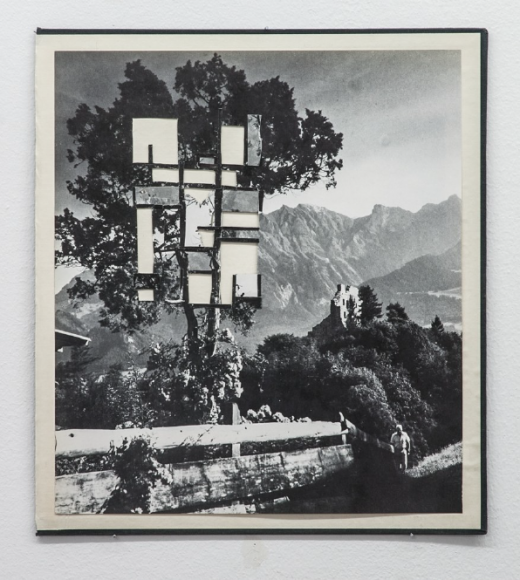 collage on a book cover by German contemporary artist Bjorn Braun