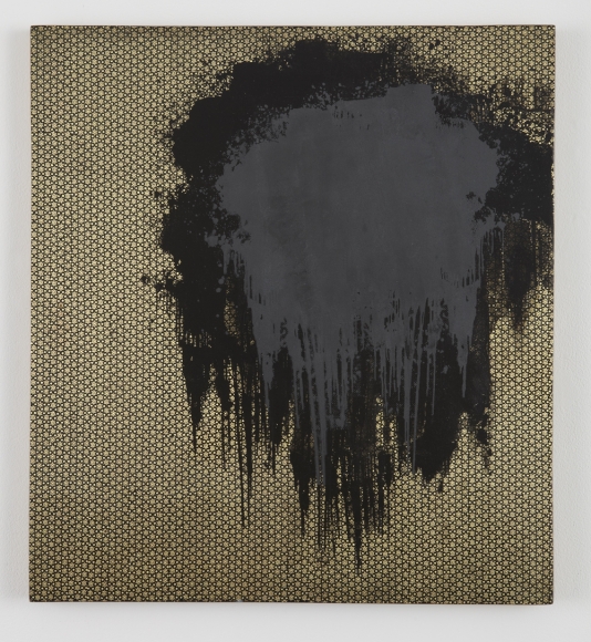 Untitled, 2012, Silkscreen ink and marquetry on wood