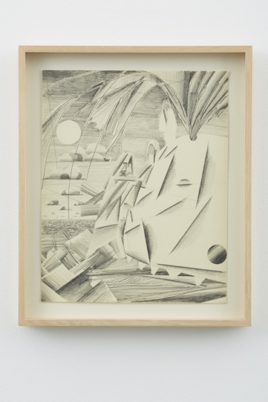 Jonah and the Whale #1, 2012, Graphite on paper