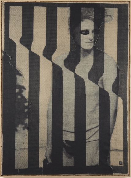 striped portrait of a man