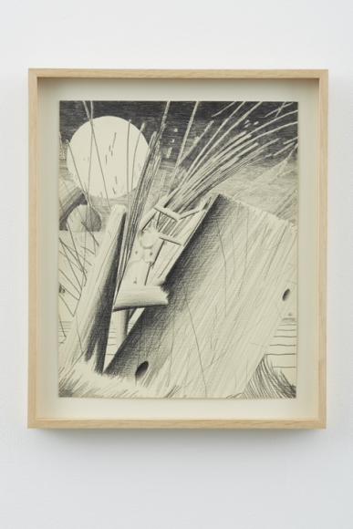 Jonah Spewed From the Whale #2, 2012, Graphite on paper