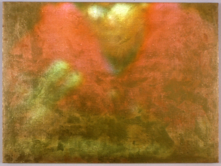 a video projection artwork by donald moffett exhibited in a chelsea gallery