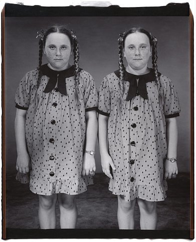 Cayla and Mylee Simmerman (from the Twins Series), 2001, Unique polaroid