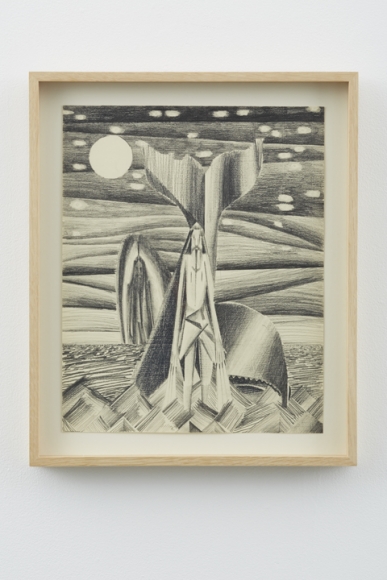Jonah and the Whale #2, 2012, Graphite on paper