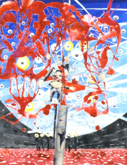 Untitled (Execution), 2003, Watercolor and ink on paper