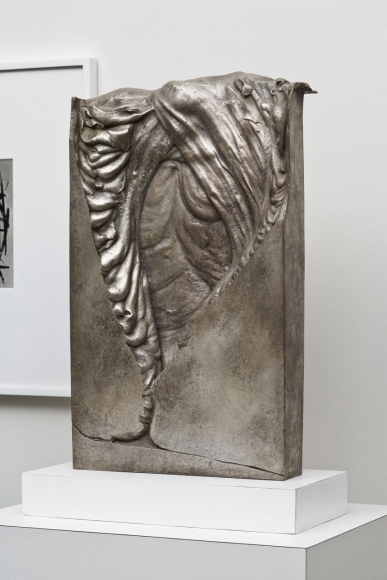 rectangular bronze sculpture by anthony pearson