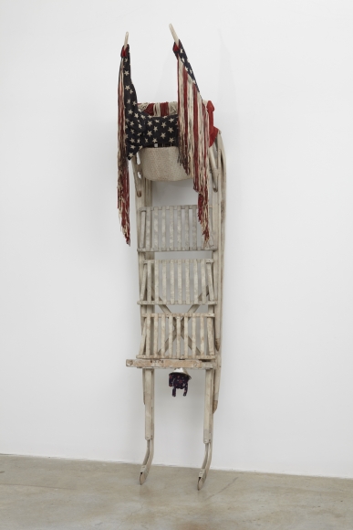 Lobster Chief Sled, 1987, Wood, cloth and mixed media