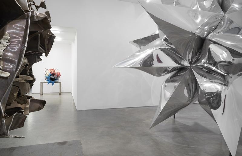 Installation view: Frank Stella Sculpture, November 7 - December 20, 2014