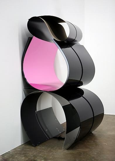 a sculpture by Julia Dault in a Chelsea contemporary art gallery