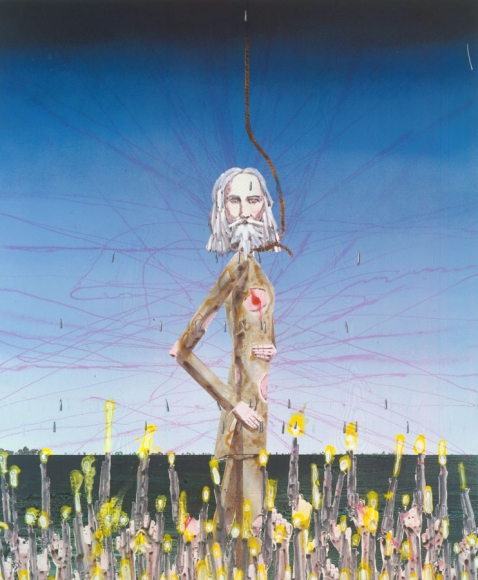 John Brown, 2005, Urethane and dye on linen