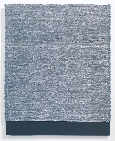 Grey square piece by donald moffett
