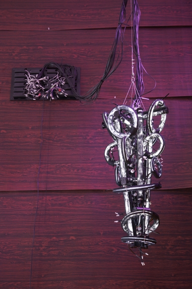 twisted chandelier by yuichi higashionna