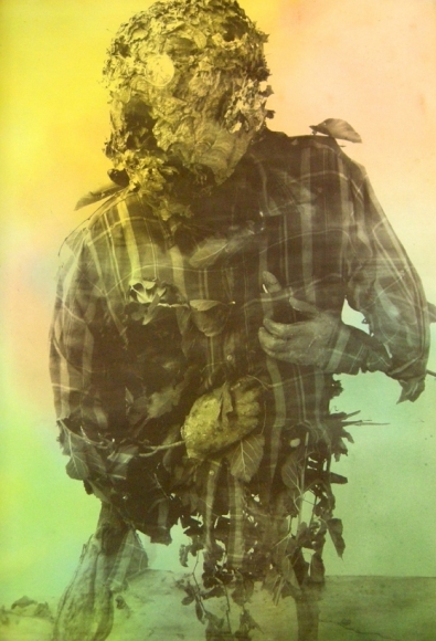 Civilian (howling), 2010, Hand-dyed palladium print