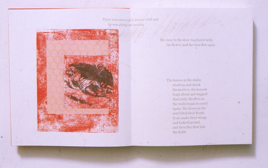 Lyn Hejinian and Emilie Clark , Page from the Traveller and the Hill and the Hill, 1998 